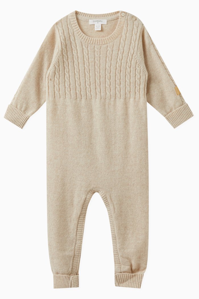

Ribbed Bodysuit in Cashmere, Neutral