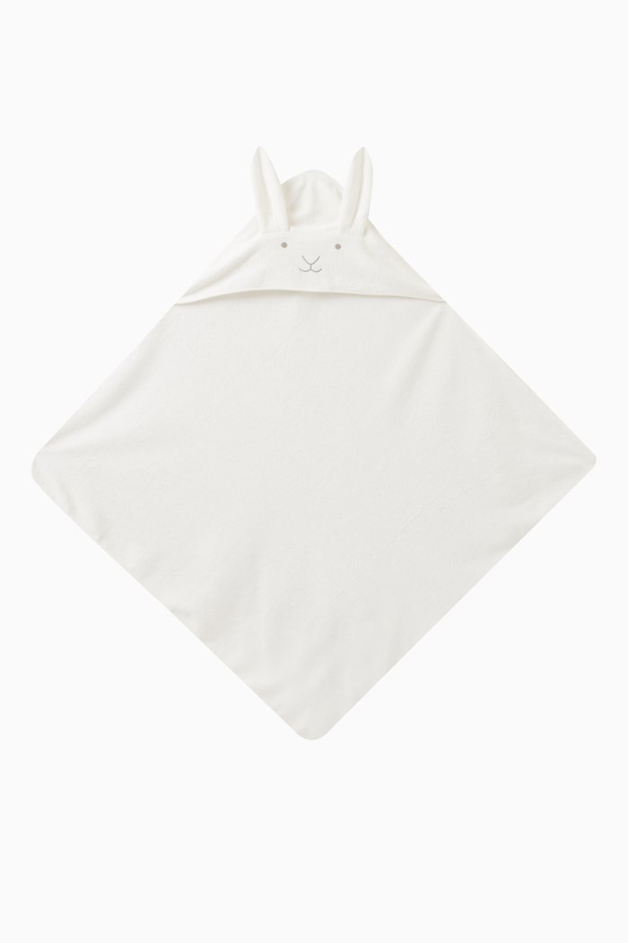 

Hooded Towel in Organic Cotton Terry, Neutral