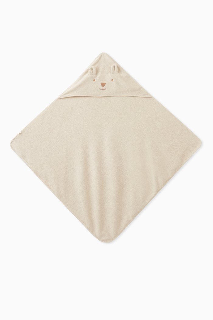 

Hooded Towel in Organic Cotton Terry, White