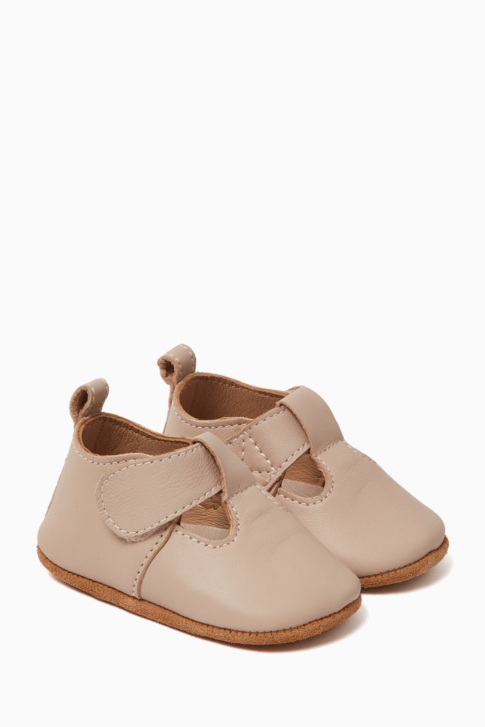 

T-Bar Shoes in Leather, Pink