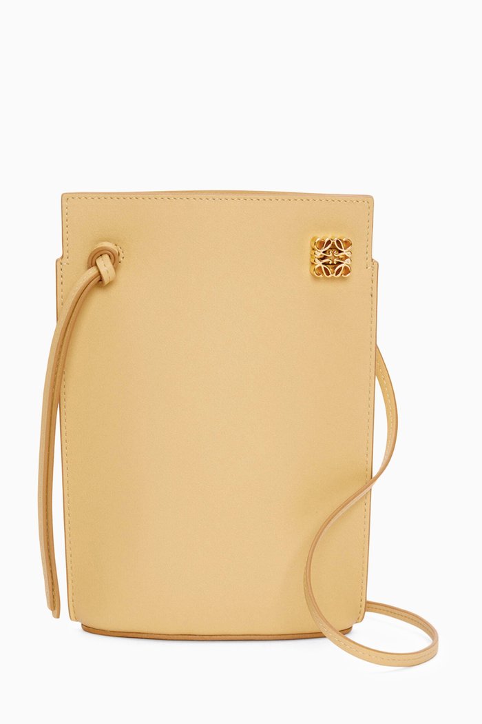 

Dice Pocket Pouch in Classic Calfskin, Yellow