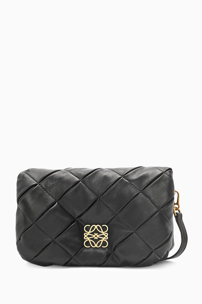 

Mini Puffer Goya Crossbody Bag in Shiny Nappa Lambskin, Black