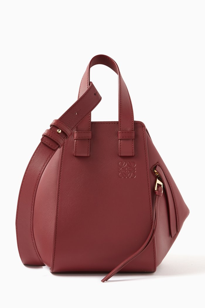 

Hammock Compact Crossbody Bag in Classic Calfskin, Burgundy