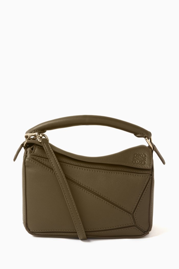 

Mini Puzzle Bag in Classic Calfskin, Brown