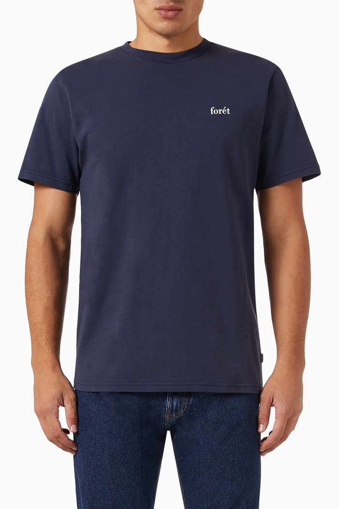 

Air Logo T-shirt in Organic Cotton, Blue