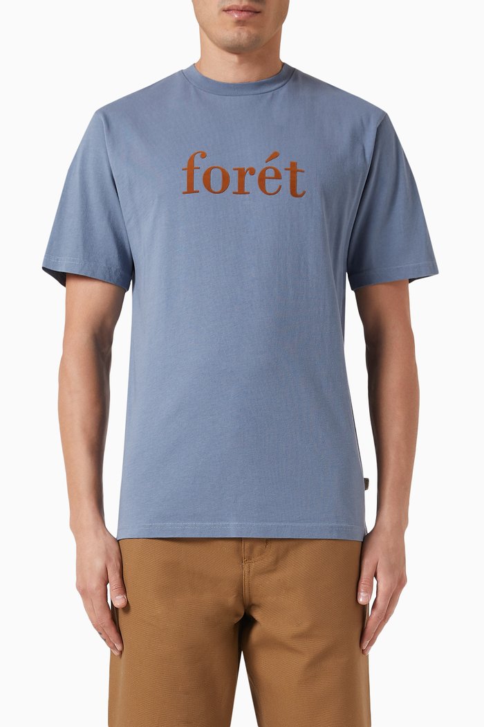 

Resin T-shirt in Organic Cotton, Blue