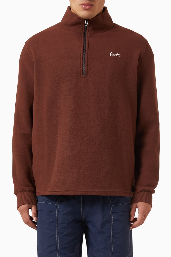 

Motion Half-zip Sweatshirt, Brown