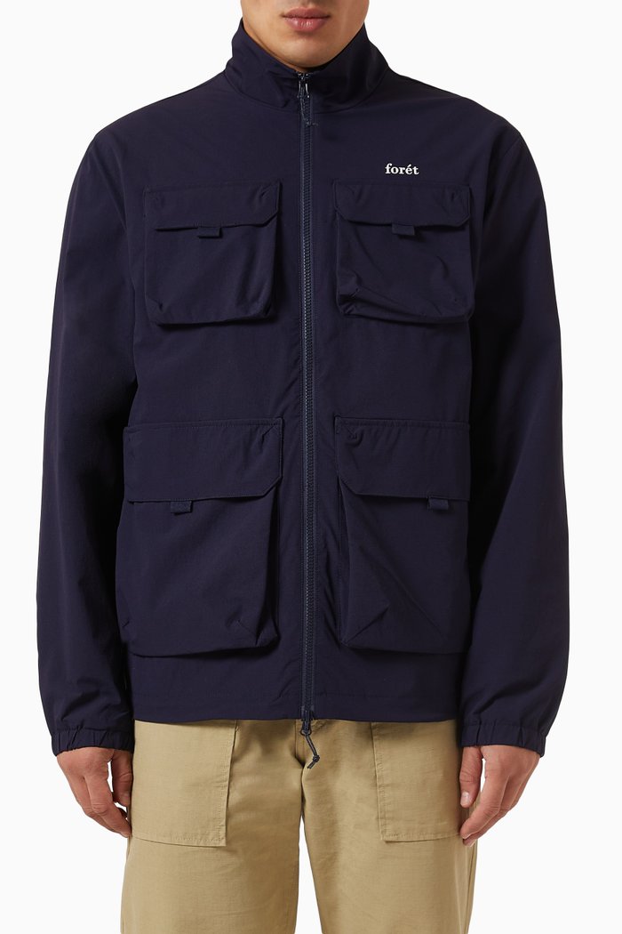 

Sizzle Water-repellent Jacket in Nylon, Blue
