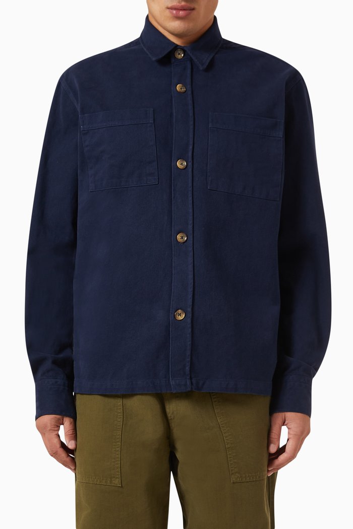 

Mellow Shirt in Organic-cotton, Blue