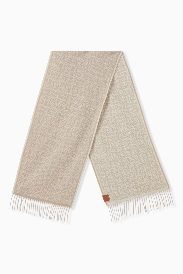 

Anagram Scarf in Cashmere, White