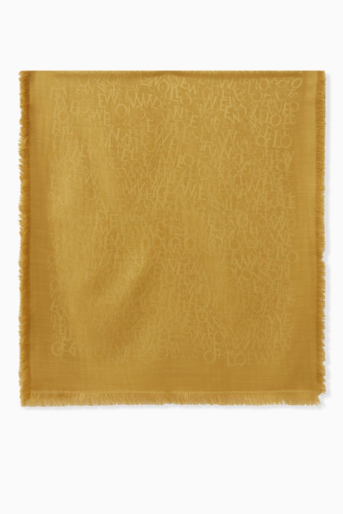 

Scarf in Silk & Wool, Yellow
