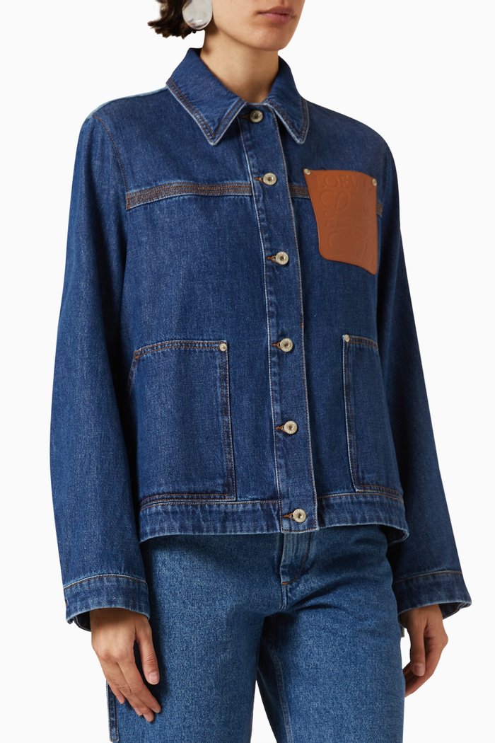 

Workwear Jacket in Denim, Blue