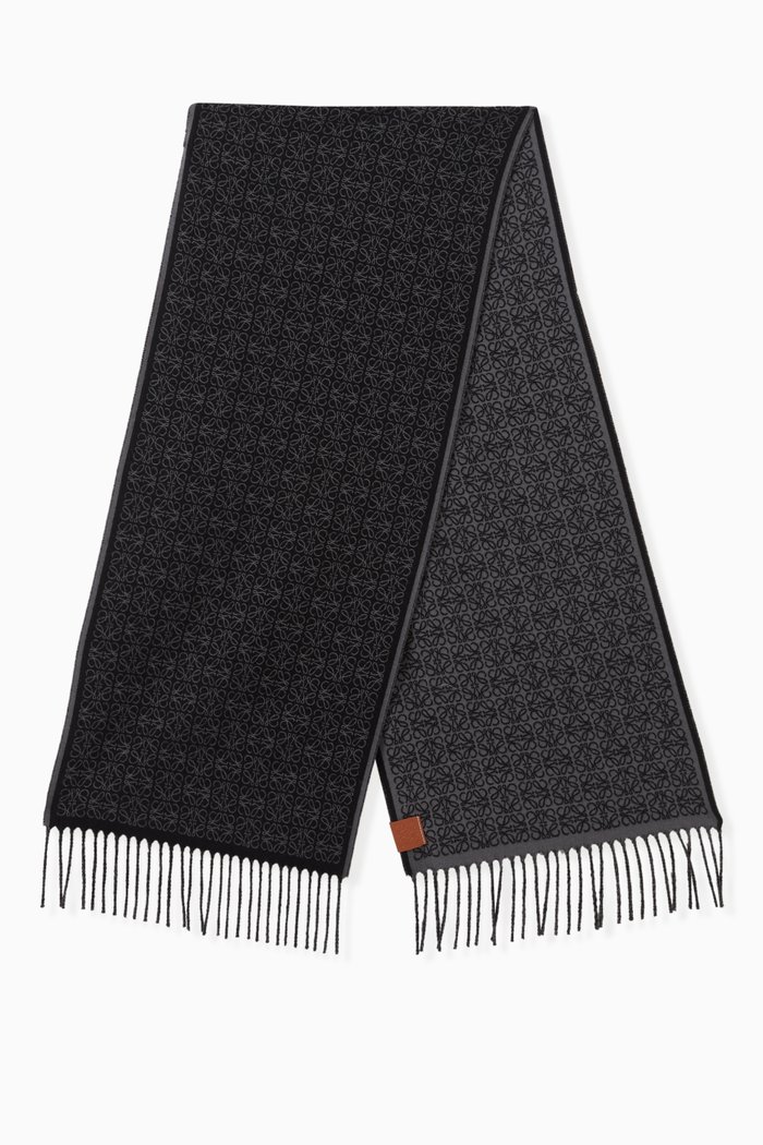 

Anagram Scarf in Cashmere, Black