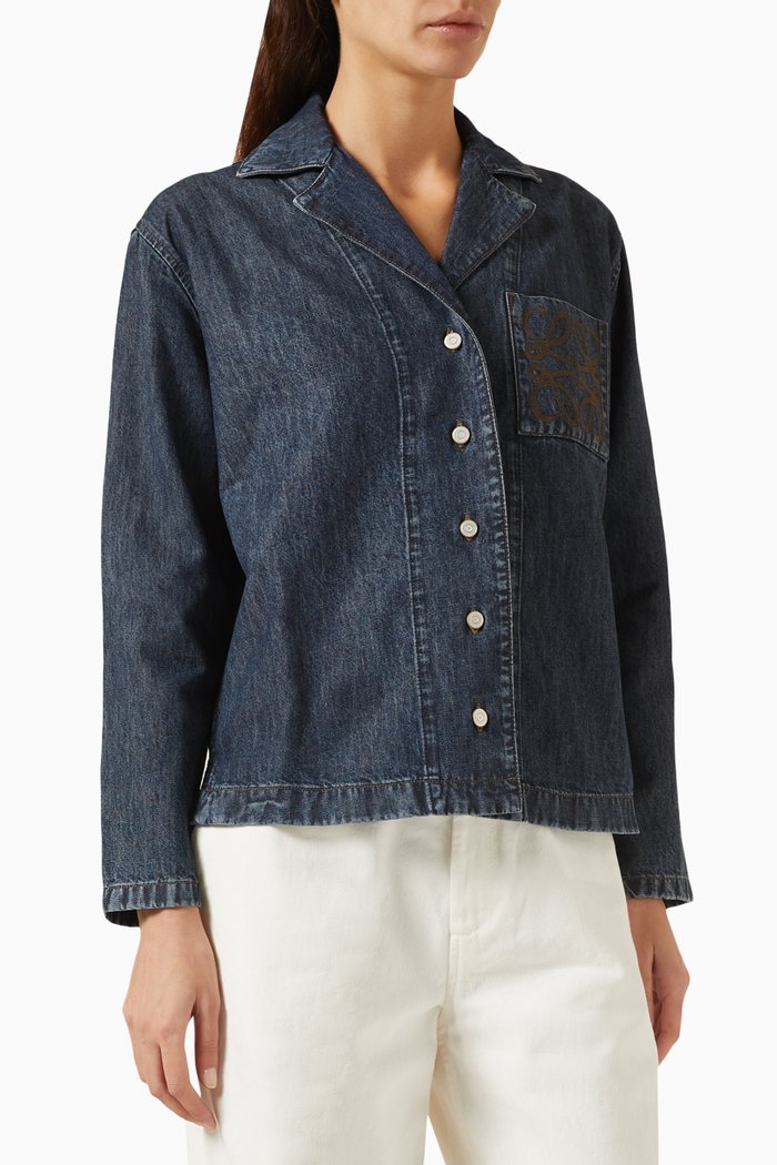

Pyjama Blouse in Denim, Blue
