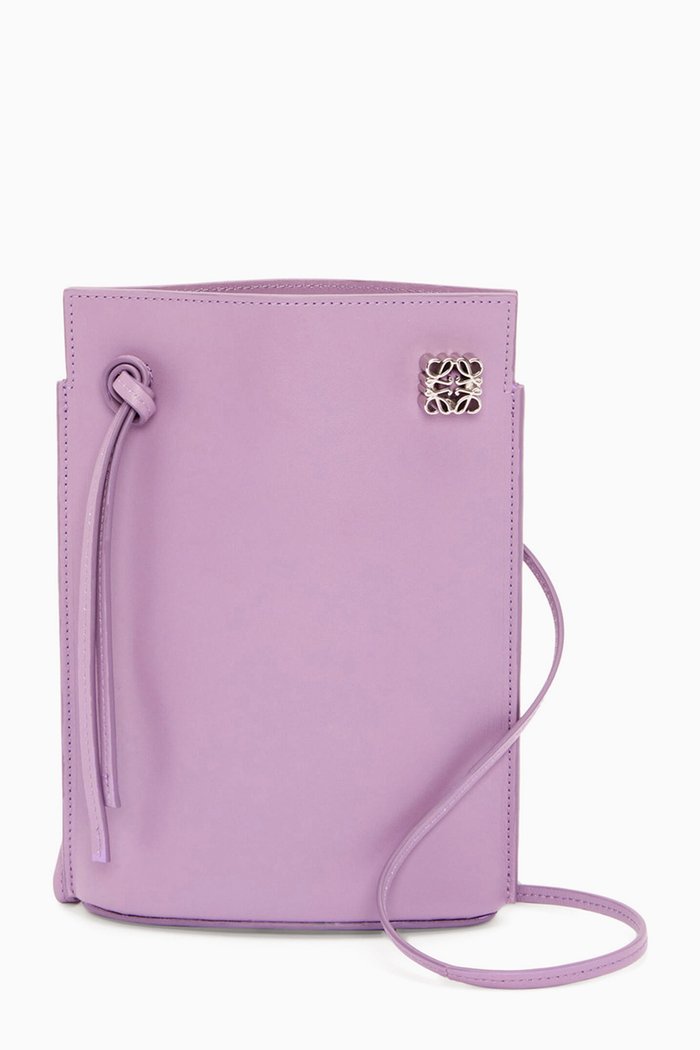 Dice Pocket Pouch in Classic Calfskin, Pink