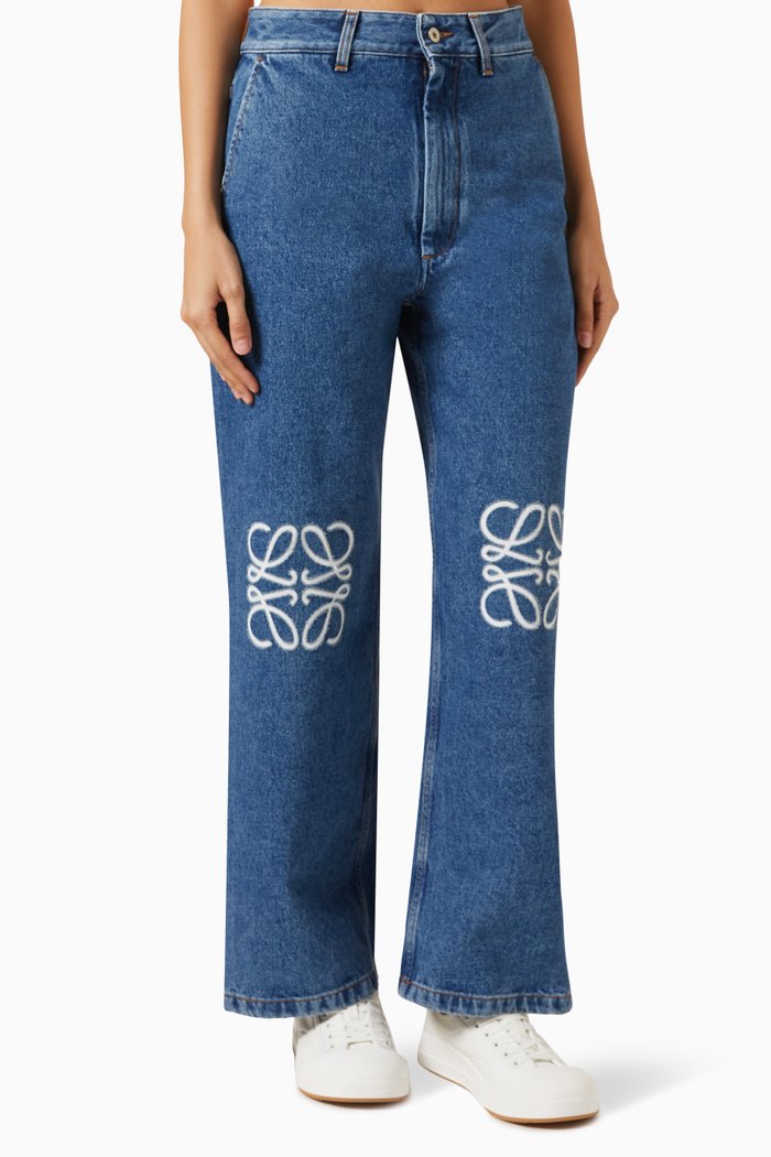 

Anagram Baggy Jeans in Denim, Blue