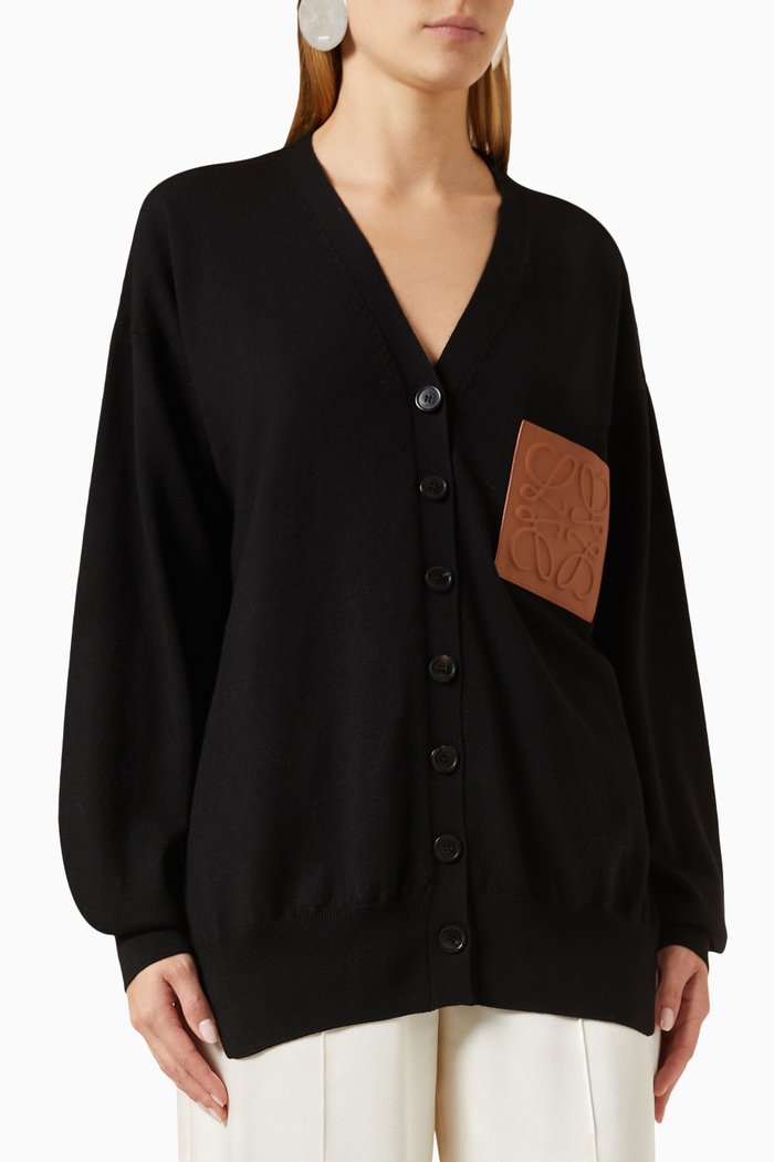 

Cardigan in Wool-knit, Black