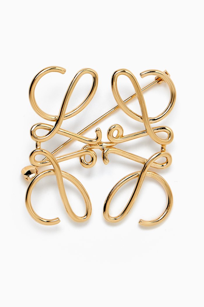 

Anagram Brooch in Gold-plated Brass