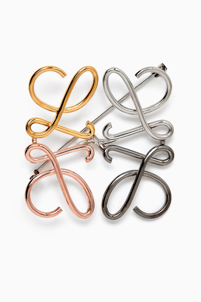 

Anagram Brooch in Palladium-plated Brass, Silver