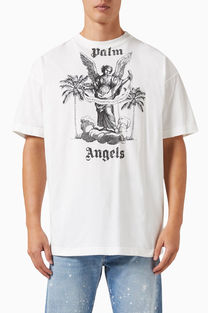 

University Graphic-print T-shirt in Cotton-jersey, White