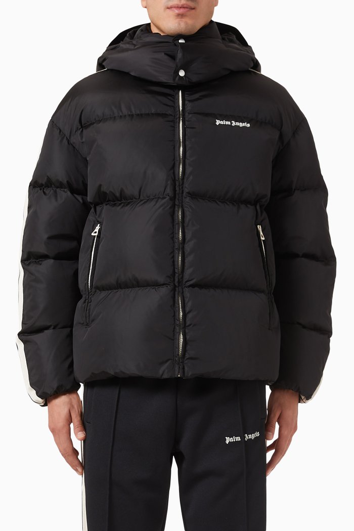 

Hooded Puffer Jakcet in Nylon, Black