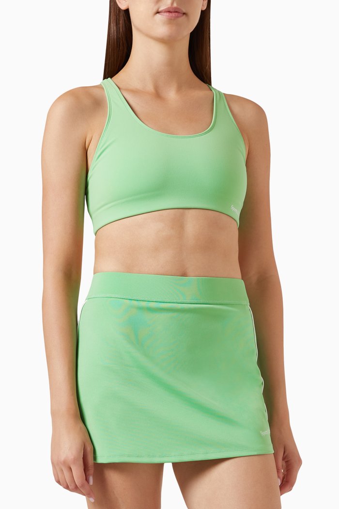 

Serif Logo Sports Bra, Green
