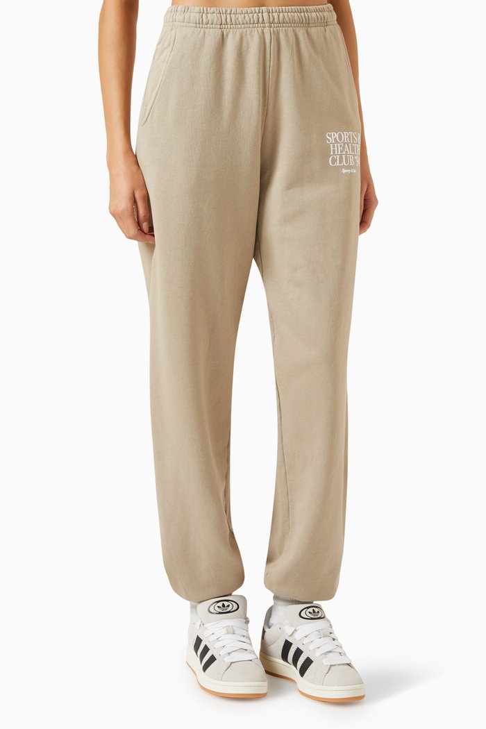Members Sweatpants in Cotton-fleece, Brown