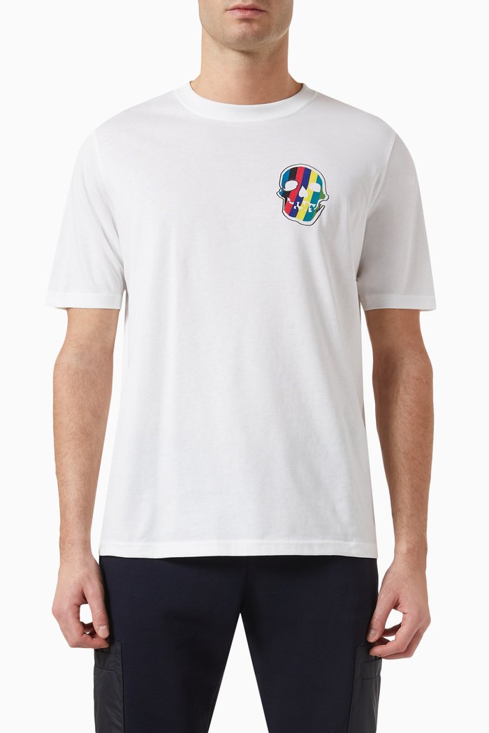 

Skull Graphic T-shirt in Organic Cotton, White
