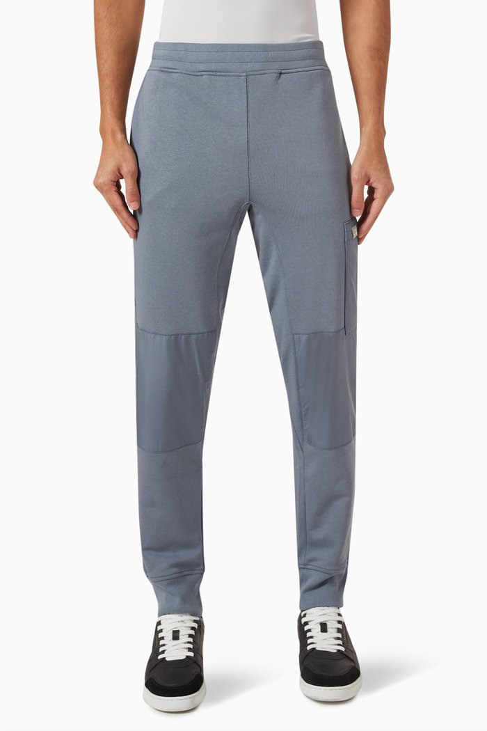 

Slim-fit Sweatpants in Cotton Jersey & Nylon, Blue