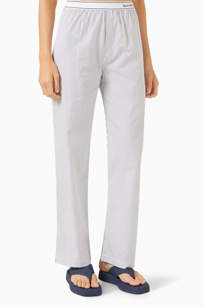 

Serif Logo Track Pants in Terry, Blue