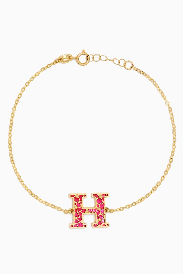 

Youth Paperclip Hand Diamond Bracelet in 18kt Rose Gold, Yellow