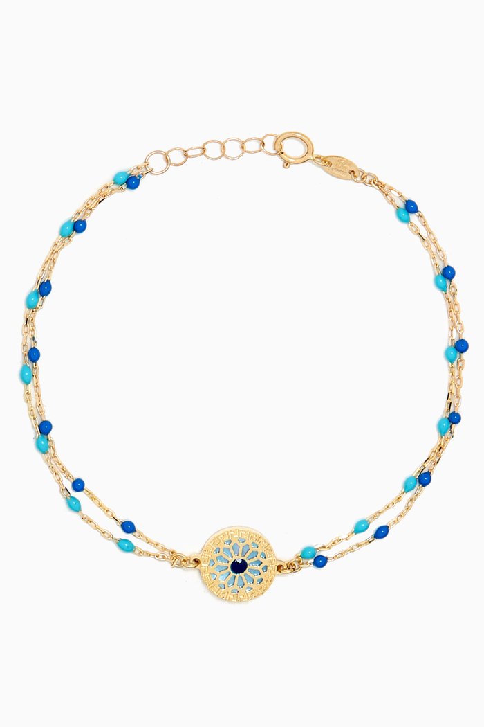 

Amelia Athens Beaded Bracelet in 18kt Yellow Gold