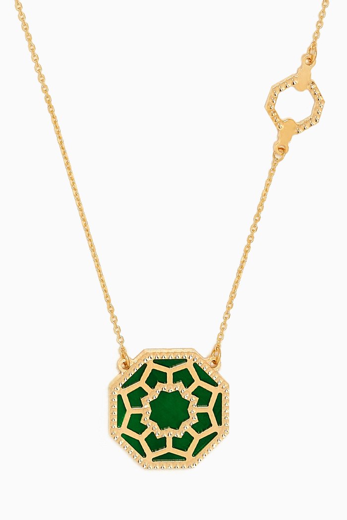 

Amelia Marrakesh Mother of Pearl Necklace in 18kt Yellow Gold