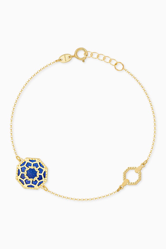 

Amelia Marrakesh Mother of Pearl Bracelet in 18kt Yellow Gold