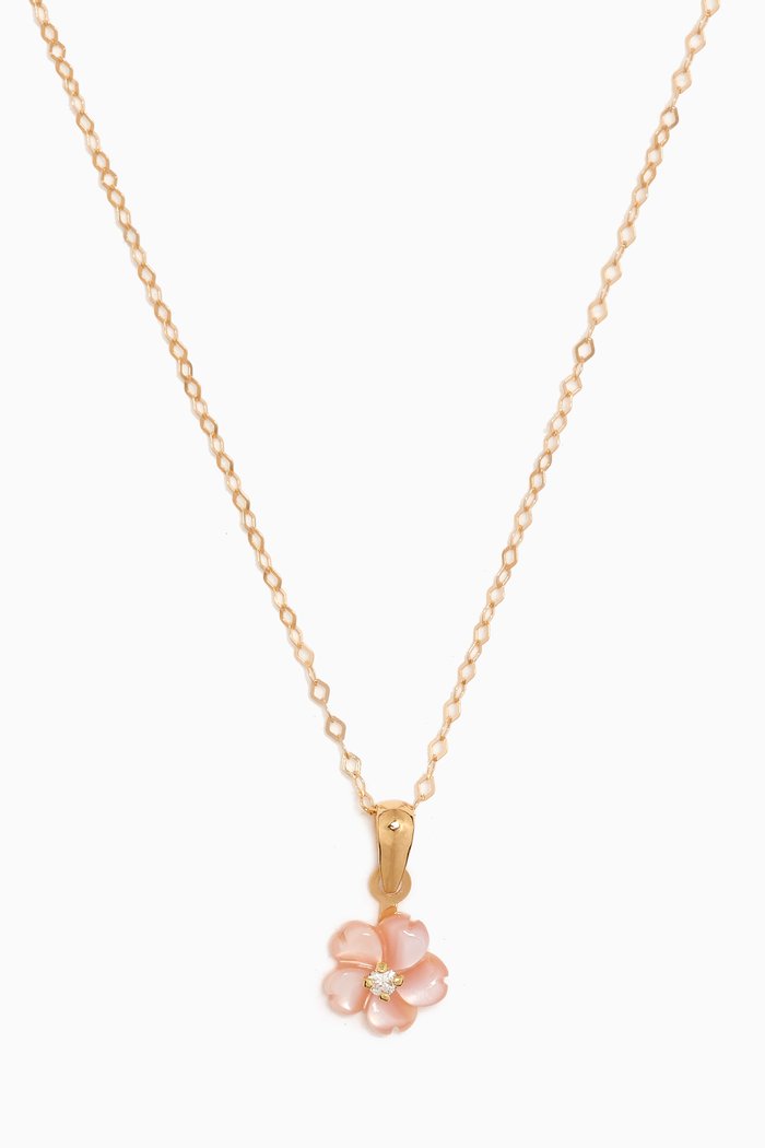 

Flower Diamond Pendant in 18kt Yellow Gold