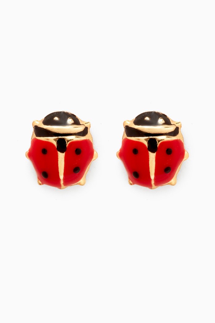 

Ladybug Earrings in 18kt Yellow Gold