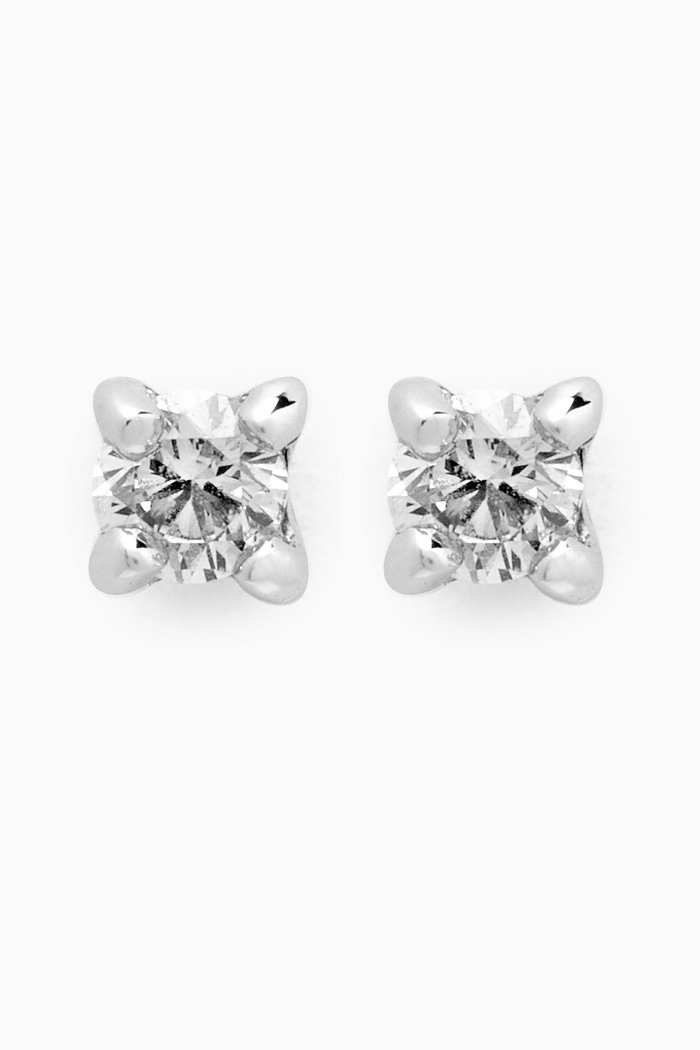 

Diamond Earrings in 18kt White Gold