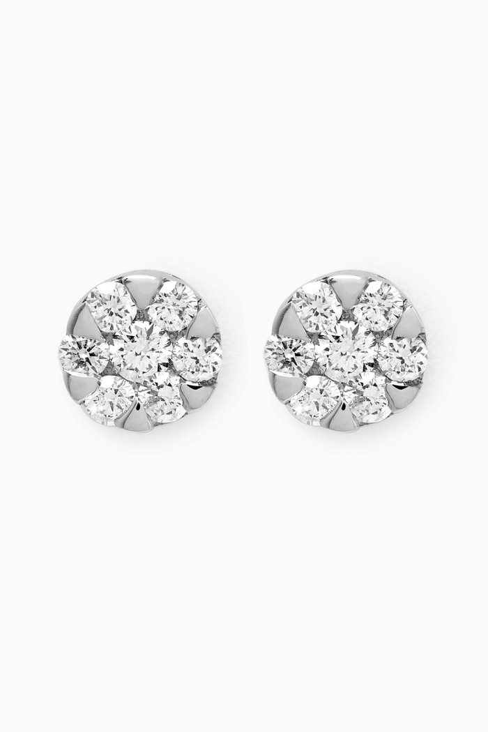 

Diamond Earrings in 18kt White Gold
