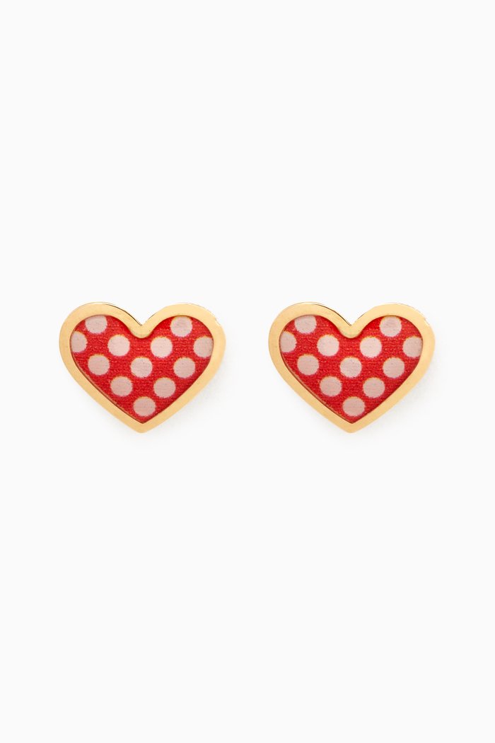 

Heart Earrings in 18kt Yellow Gold