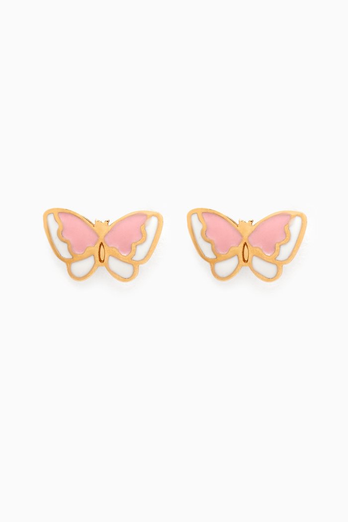 

Butterfly Earrings in 18kt Yellow Gold