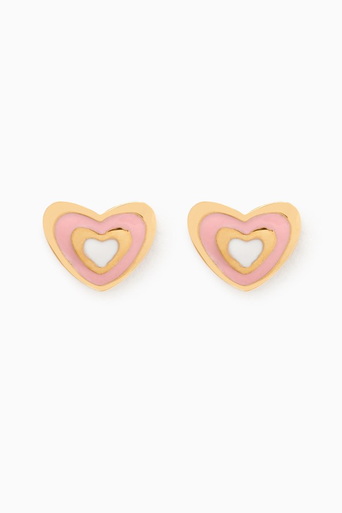 

Heart Earrings in 18kt Yellow Gold