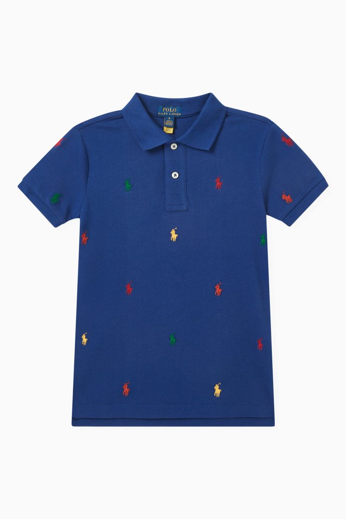 

Polo Shirt in Cotton-piqué, Blue