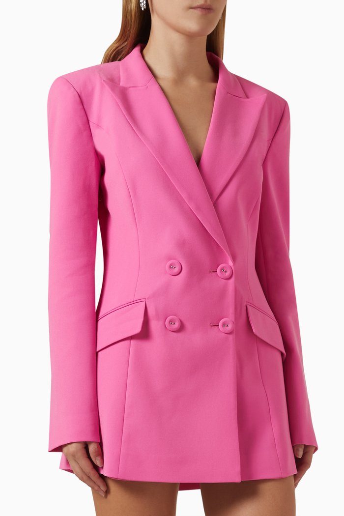 

Backless Blazer Dress, Pink