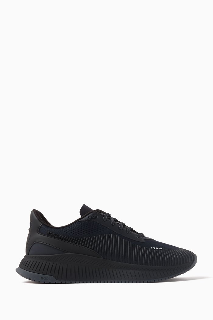 

Dynamic Sneakers in Faux Leather, Blue