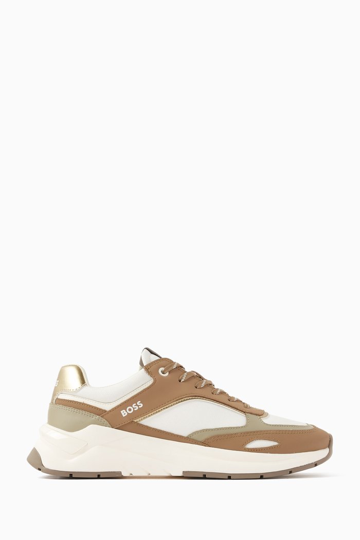 

Skylar Low-top Sneakers in Mixed Material, Neutral