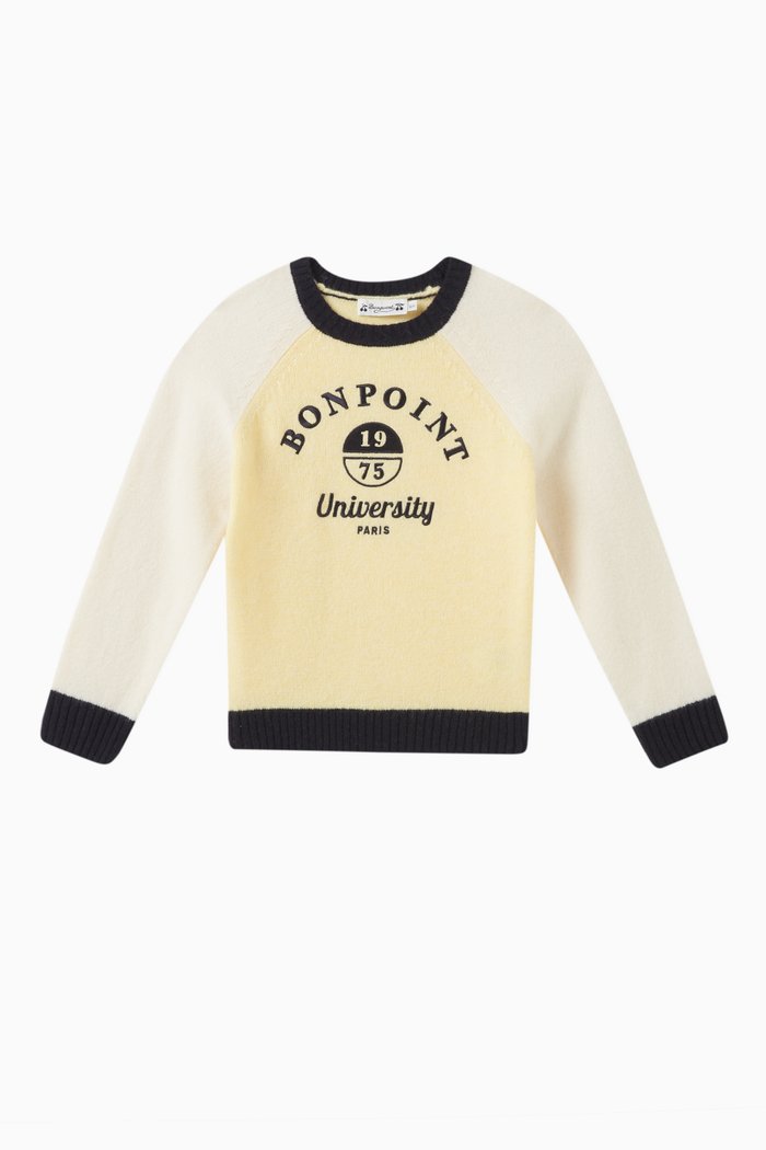 

Damian Pullover in Wool, Yellow