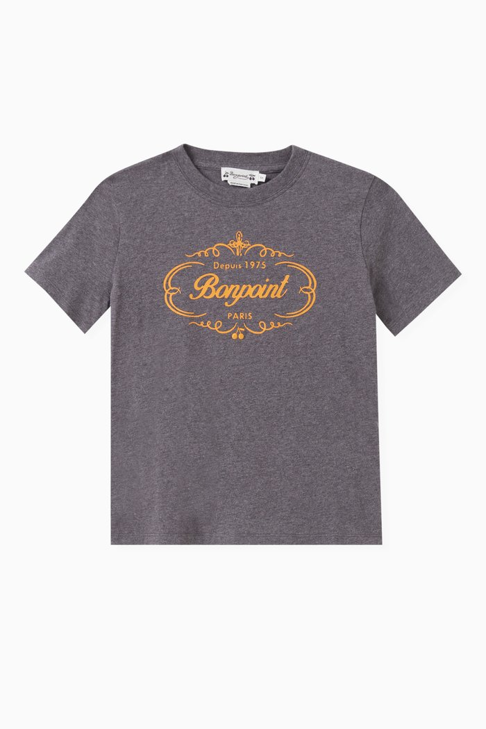 

Thibald T-Shirt in Organic Cotton, Grey
