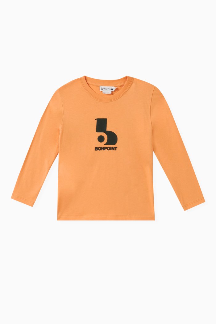 

Tadda Long Sleeved T-Shirt in Organic Cotton, Orange