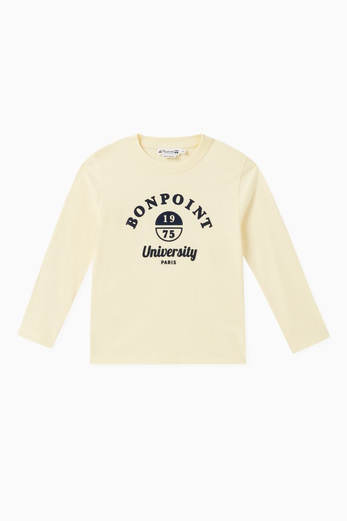 

Tadda Long Sleeved T-Shirt in Organic Cotton, Yellow
