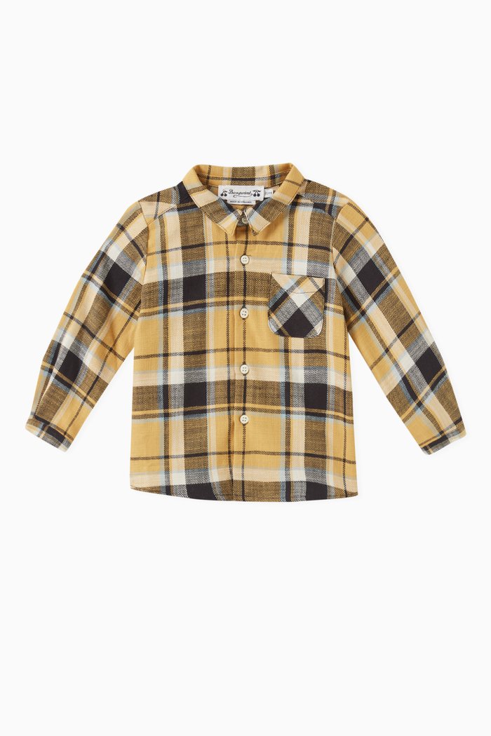 

Malo Shirt in Cotton, Yellow